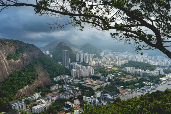 Utsikt Från Rio Janeiro Tagen Från Sugarloaf Mountain — Stockfoto