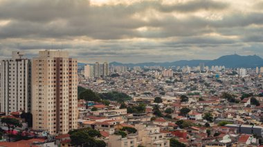 Sao Paulo Brezilya 'nın genel görünümü.