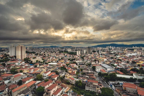Oversikt Byen Sao Paulo Brasil – stockfoto