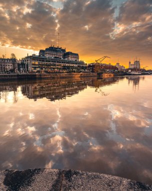 skyline puerto madero buenos aires, Arjantin.