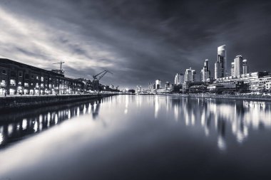 skyline puerto madero buenos aires, Arjantin.