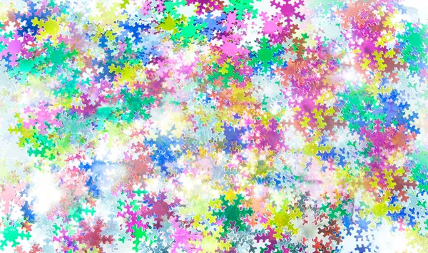 Renkli kar taneleriyle Yeni Yıl ve Noel arkaplanı