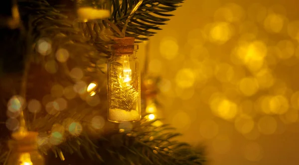 Cartão de Natal ou Ano Novo com espaço para texto — Fotografia de Stock