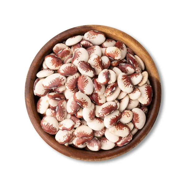 Red Rajado Beans Bowl Isolated White Background — Stock Photo, Image