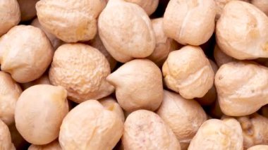 Yakın plan, nohut manzaralı. Yemek arkaplanı.