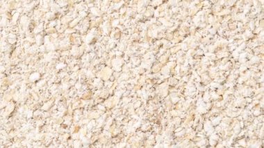 Yakın plan, yulaf kepeği manzarası. Yemek arkaplanı.