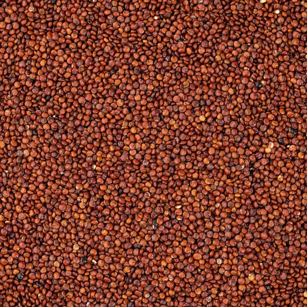 Top View Közelkép Nyers Vörös Quinoa Gabona Élelmiszer Háttér — Stock Fotó