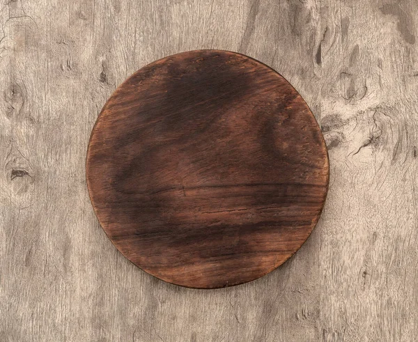 コピースペースと木製のテーブルの上に空の木製ボード — ストック写真
