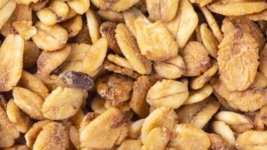 Üst manzara, granola 'ya yakın çekim.