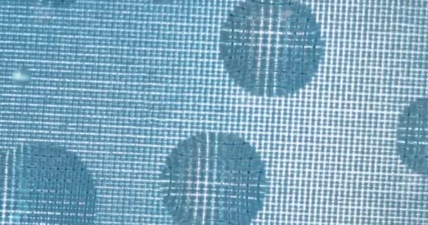 Abstrato Luz Azul Fotografia Pano Fundo Com Círculos Textura — Vídeo de Stock