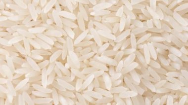Çiğ pirincin üst yakın görüntüsü.