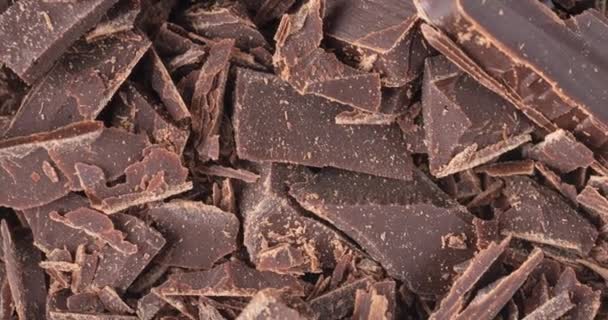 Üst Manzara Öğütülmüş Çikolataya Yakın Çekim — Stok video