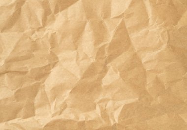 Kırış kırış kahverengi kağıt. Desenli arkaplan.