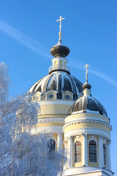 Преображенский собор в Рыбинске, зима — стоковое фото