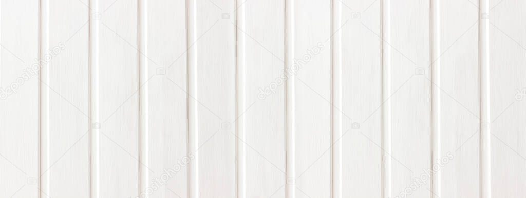 white wooden wall, rustic backdrop, panorama of a wooden background, natural texture.