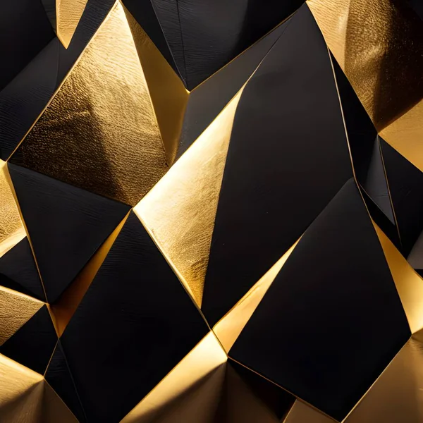 Luxury gold background with geometric shapes.