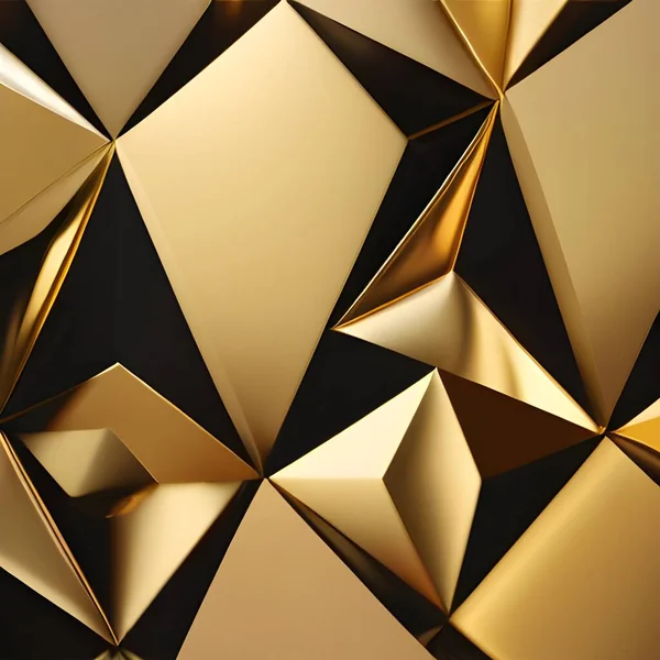 Luxury gold background with geometric shapes.