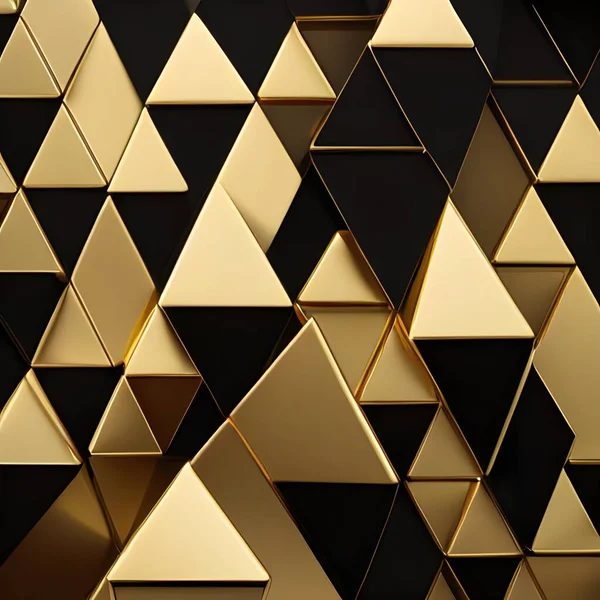 Luxury gold background with geometric shapes.