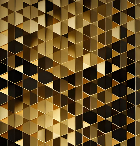 Luxury gold background with geometric shapes.