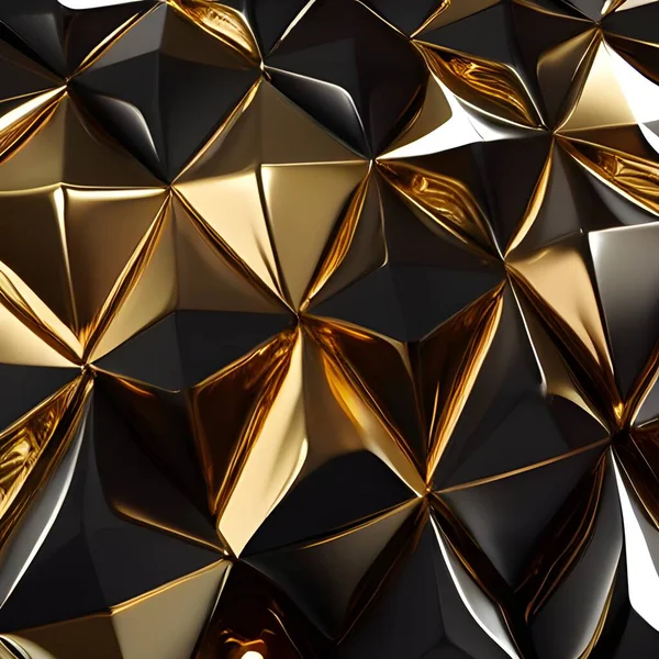 Luxury gold background with geometric shapes.