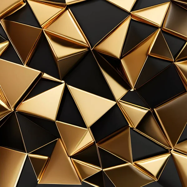 Luxury gold background with geometric shapes.