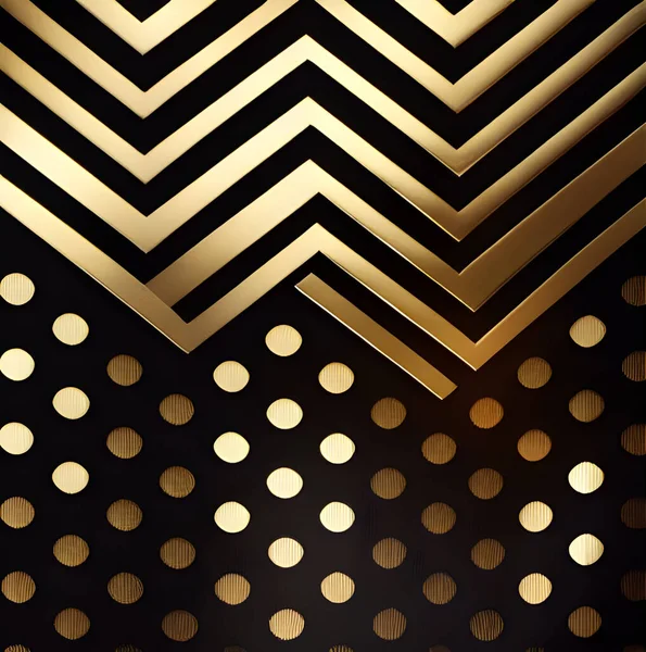 Luxury gold background with geometric shapes.