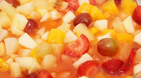 Close View Fresh Colorful Fruit Salad — Φωτογραφία Αρχείου