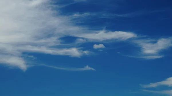 Amazing Blue Sky Background Few White Clouds — Stock Photo, Image