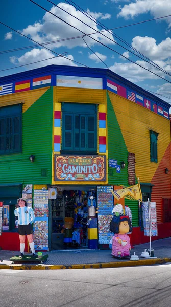 Farbenfroher Altbau Boca Buenos Aires — Stockfoto