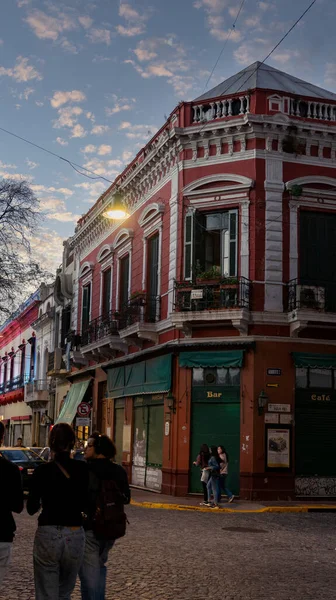 Νυχτερινή Ζωή Στους Δρόμους Του San Telmo Μπουένος Άιρες — Φωτογραφία Αρχείου