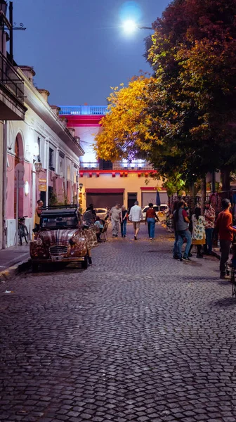 Nachtleben Den Straßen Von San Telmo Buenos Aires — Stockfoto