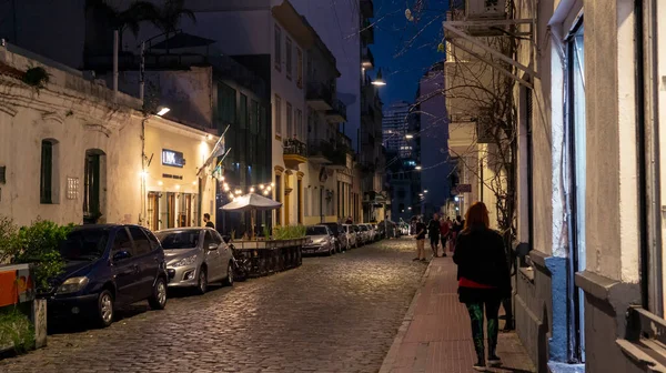 Éjszakai Élet San Telmo Utcáin Buenos Aires — Stock Fotó