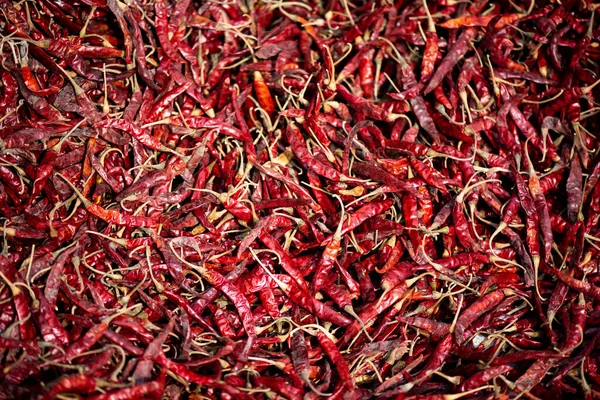 Wytrawny Czerwony Pieprz Chili Jako Tło — Zdjęcie stockowe