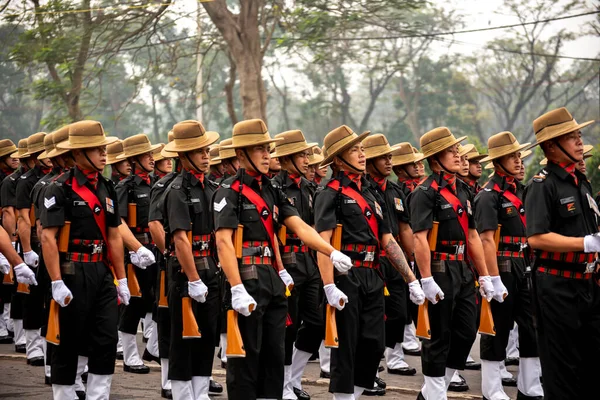 Kalkutta India 2022 Január Indiai Hadsereg Gyakorolja Parádéját Köztársaság Napján — Stock Fotó