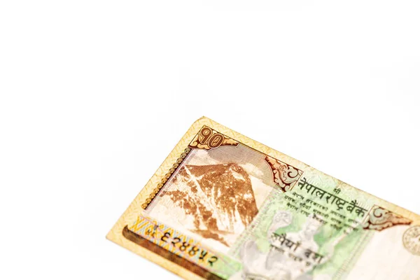 Nepali Paper Currency Isolated White Background — Stock Photo, Image