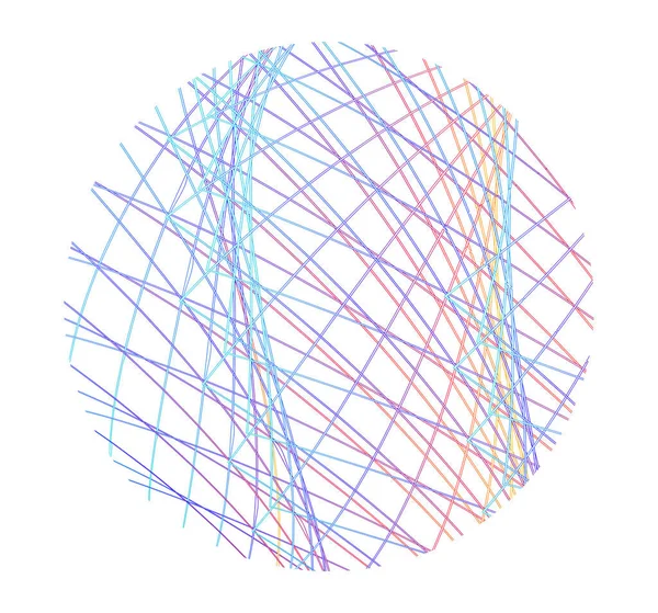 Designelemente Wellen Aus Vielen Violetten Linien Umkreisen Den Ring Abstrakt — Stockvektor