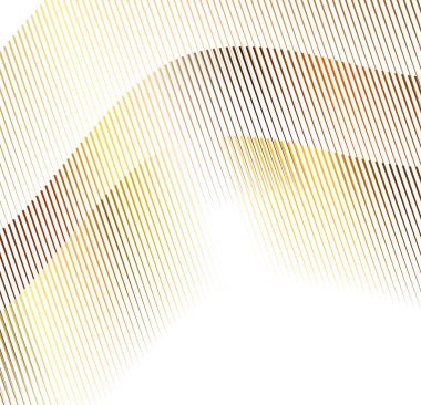 Tasarım elemanları. Bir sürü parıltılı çizgi çemberi. Beyaz arka planda soyut parlak dalgalı çizgiler izole edildi. Vektör illüstrasyon EPS 10. Harmanlama Aracı kullanılarak oluşturulan çizgilerle parlayan dalgalar