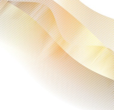 Tasarım elemanları. Bir sürü parıltılı çizgi çemberi. Beyaz arka planda soyut parlak dalgalı çizgiler izole edildi. Vektör illüstrasyon EPS 10. Harmanlama Aracı kullanılarak oluşturulan çizgilerle parlayan dalgalar