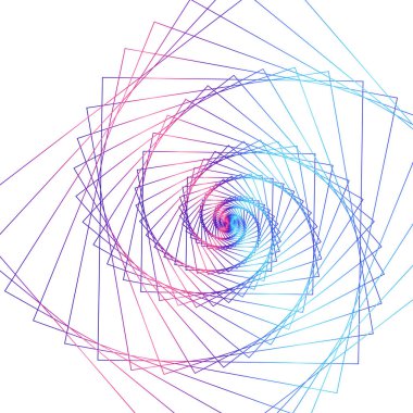Tasarım elemanları. Bir sürü mor çizgi çemberi dalgası. Beyaz arka planda soyut dalgalı çizgiler izole edildi. Vektör illüstrasyon EPS 10. Harmanlama Aracı kullanılarak oluşturulan çizgilerle renkli dalgalar