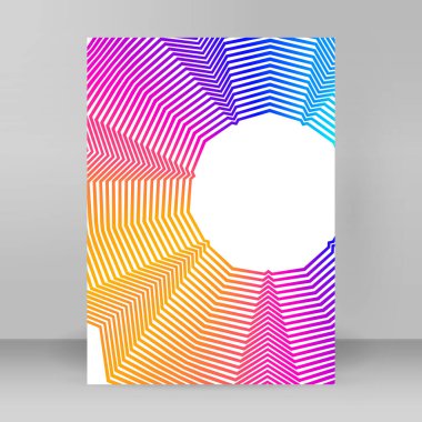 Çok amaçlı sunum için iş şablonları. Kolay düzenlenebilir EPS 10 düzeni. Yeni ürün bültenleri, teknoloji grafikleri, rapor firması ve etkinlik partisi için A4 format tanıtımı tasarımı broşürü