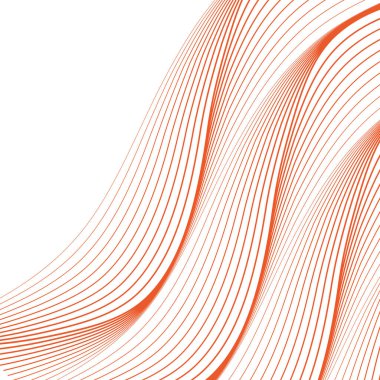 Tasarım elemanları. Bir sürü mor çizgi çemberi dalgası. Beyaz arka planda soyut dalgalı çizgiler izole edildi. Vektör illüstrasyon EPS 10. Harmanlama Aracı kullanılarak oluşturulan çizgilerle renkli dalgalar