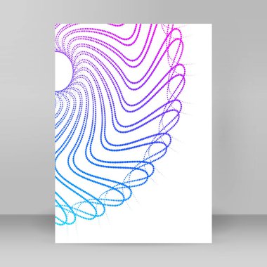 Çok amaçlı sunum için iş şablonları. Kolay düzenlenebilir EPS 10 düzeni. Yeni ürün bültenleri, teknoloji grafikleri, rapor firması ve etkinlik partisi için A4 format tanıtımı tasarımı broşürü