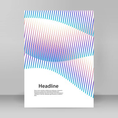 Çok amaçlı sunum için iş şablonları. Kolay düzenlenebilir EPS 10 düzeni. Yeni ürün bültenleri, teknoloji grafikleri, rapor firması ve etkinlik partisi için A4 format tanıtımı tasarımı broşürü