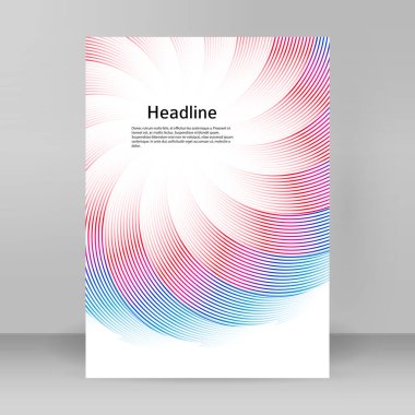 Çok amaçlı sunum için iş şablonları. Kolay düzenlenebilir EPS 10 düzeni. Yeni ürün bültenleri, teknoloji grafikleri, rapor firması ve etkinlik partisi için A4 format tanıtımı tasarımı broşürü