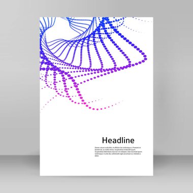 Çok amaçlı sunum için iş şablonları. Kolay düzenlenebilir EPS 10 düzeni. Yeni ürün bültenleri, teknoloji grafikleri, rapor firması ve etkinlik partisi için A4 format tanıtımı tasarımı broşürü