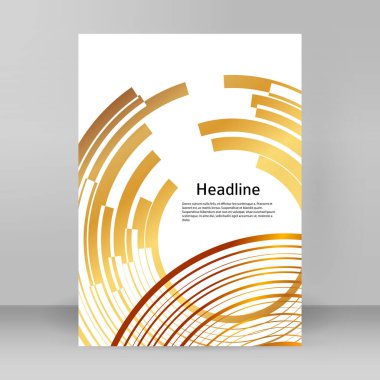 Çok amaçlı sunum için iş şablonları. Kolay düzenlenebilir EPS 10 düzeni. Yeni ürün bültenleri, teknoloji grafikleri, rapor firması ve etkinlik partisi için A4 format tanıtımı tasarımı broşürü