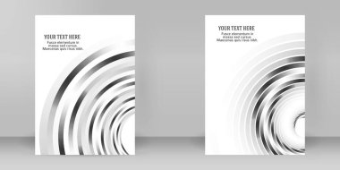 Çok amaçlı sunum için iş şablonları. Kolay düzenlenebilir EPS 10 düzeni. Yeni ürün bültenleri, teknoloji grafikleri, rapor firması ve etkinlik partisi için A4 format tanıtımı tasarımı broşürü