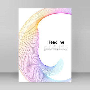 Çok amaçlı sunum için iş şablonları. Kolay düzenlenebilir EPS 10 düzeni. Yeni ürün bültenleri, teknoloji grafikleri, rapor firması ve etkinlik partisi için A4 format tanıtımı tasarımı broşürü