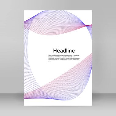 Çok amaçlı sunum için iş şablonları. Kolay düzenlenebilir EPS 10 düzeni. Yeni ürün bültenleri, teknoloji grafikleri, rapor firması ve etkinlik partisi için A4 format tanıtımı tasarımı broşürü