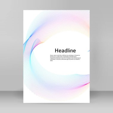 Çok amaçlı sunum için iş şablonları. Kolay düzenlenebilir EPS 10 düzeni. Yeni ürün bültenleri, teknoloji grafikleri, rapor firması ve etkinlik partisi için A4 format tanıtımı tasarımı broşürü